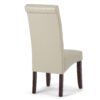 Cosmopolitan - Deluxe Tufted Parson Chair (Set of 2) - Satin Cream - Image 4