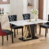 Nikki - Modern, High-End Tufted Solid Wood Contemporary And Velvet Upholstered Dining Chair With Wood Legs Nailhead Trim (Set of 2) - Black / Winered / Burgundy - Image 20