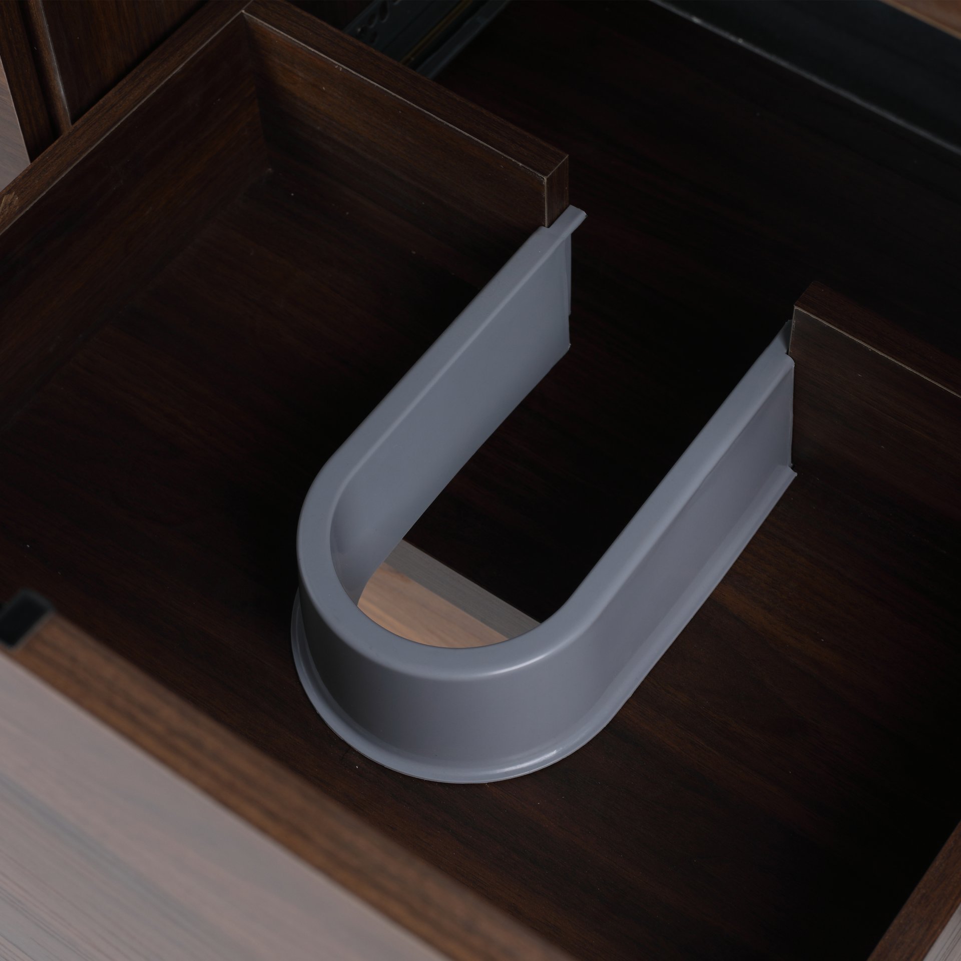 Floating 48" Bathroom Vanity With Resin Sink And Soft Close Doors California Plywood - California Walnut - Image 11
