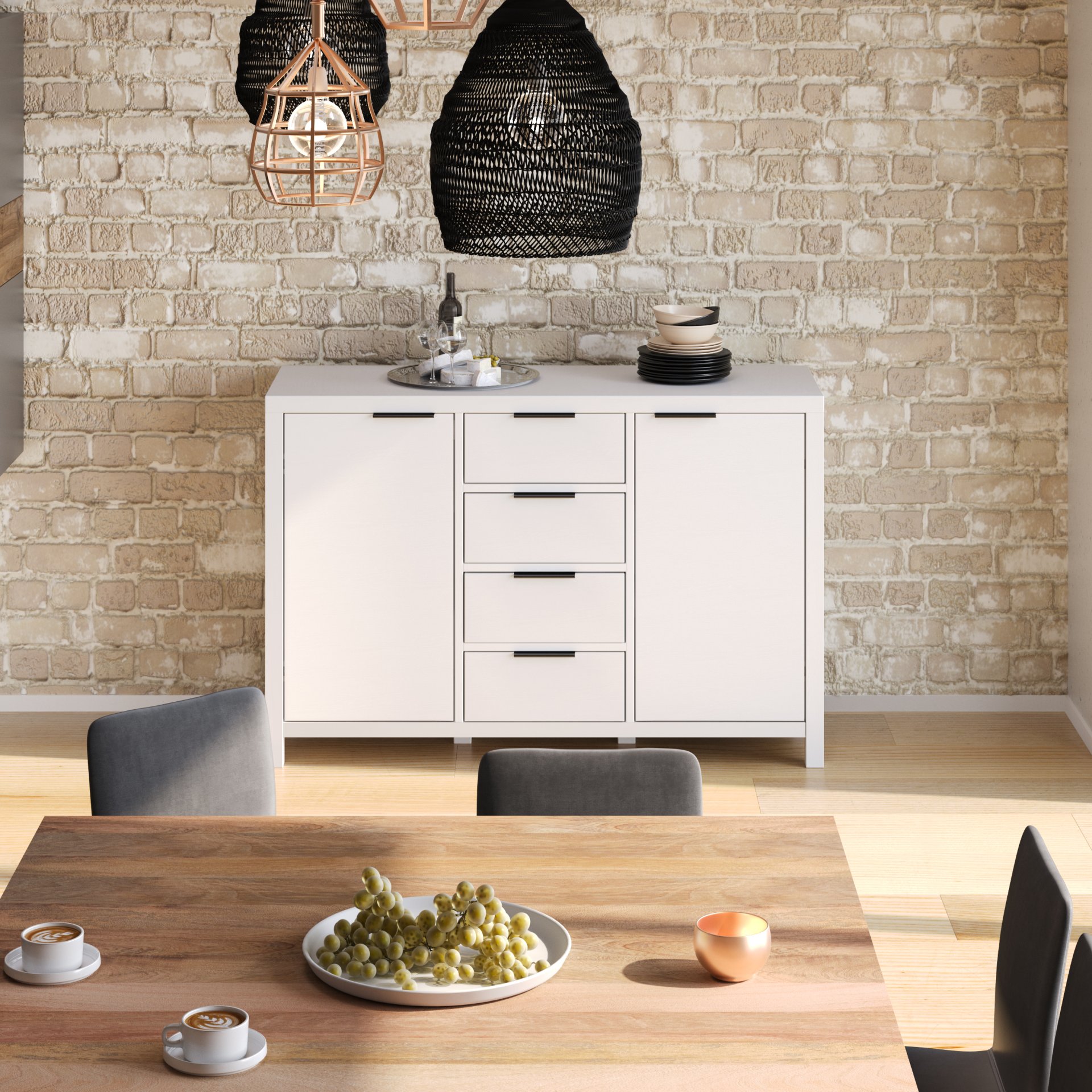 Hollander - Sideboard Buffet - White - Image 11