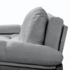 Modern Convertible Sleeper Sofa Bed With Pull Out Queen Design, Side Storage & Thick Cushions Chenille Loveseat For Living Room Or Bedroom 3 In 1 Function - Gray - Image 13