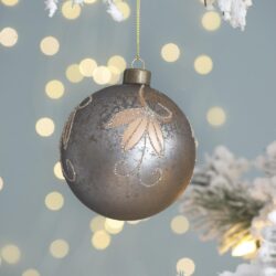 Christmas Ball Ornaments, Decorative Hanging Ball Christmas Tree Ornaments For Holiday Party Decorations (Set of 6) - Silver