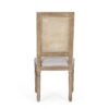 French Country Dining Chair (Set of 2) With Upholstered Seats - Light Gray - Image 11