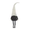 Sitting Gnome With Ghost Hat, For Halloween Decor - Black White - Image 5