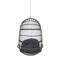 Richards - Outdoor / Indoor Wicker Hanging Chair - Gray