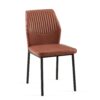 Dining Chairs Living Room Chair Modern Kitchen Armless Side Chair With Metal Legs (Set of 4) - Brown - Image 7