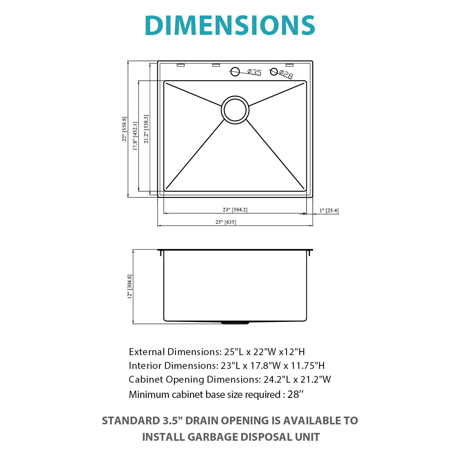 Laundry Sink Drop In, Single Bowl Above Counter Utility Sink With Deep Basin And Soundproof Coating - Gunmetal Black - Image 3