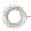 Paper Wreath With LED - White - Image 3