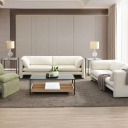 Jaeda - 3 Piece Living Room Set With Accent Chair - Beige / Green