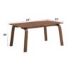 Ginny - 5 Piece With Side Chairs Dining Room Set - Walnut - Image 18