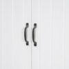 Modern Bathroom Storage Cabinet With 2 Laundry Baskets, 1 Drawer, Adjustable Shelf - White - Image 21