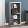 Bookshelf, Bookcase, Etagere, 5 Tier, For Office, Contemporary & Modern - Gray - Image 9