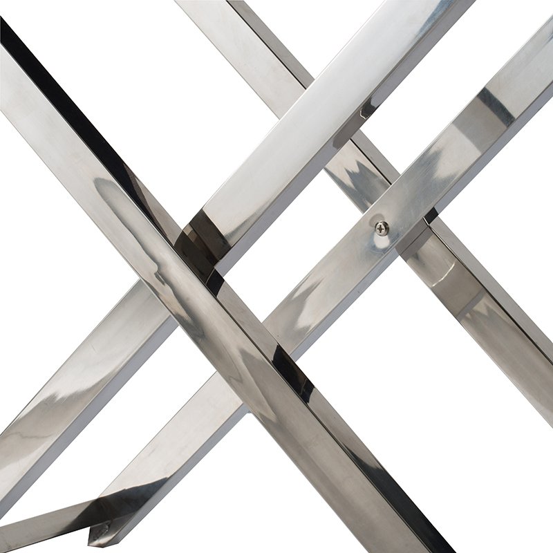 Cabinet - Silver - Faux Leather - Image 9