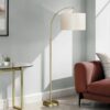 Floor Lamp Lighting - Gold / Beige - Image 4