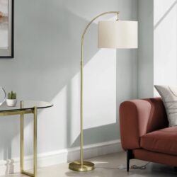 Floor Lamp Lighting - Gold / Beige