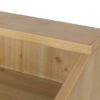 Contemporary End Table With Rattan Accents And Tempered Glass - Natural / White - Image 14