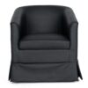 27.36" Wide Swivel Chair - Black - Image 7