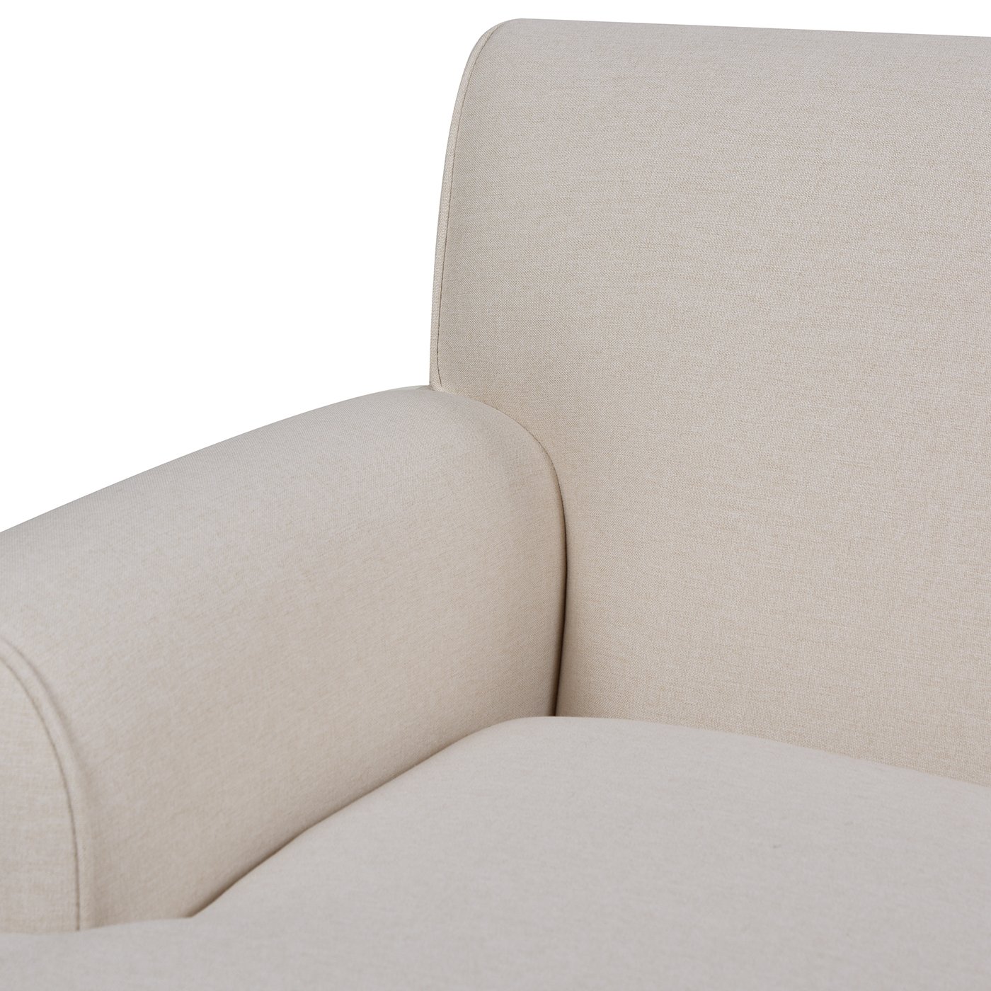 Alana Lawson - Accent Arm Chair Metal Casters - Sky Neutral Beige - Image 2