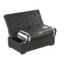 Convertible Ottoman Sleeper With Memory Mattress And Tufted Design, Folding Sofa Bed - Dark Gray Linen - Image 11
