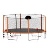 16Ft Trampoline With Basketball Hoop Pump And Ladder (Inner Safety Enclosure) With Soccer Goal - Orange - Image 10