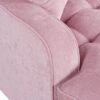 Modern Chaise Lounge Sofa Bed Upholstered Sofa Couch With Tufted Seat And Detachable Pillows For Living Room - Pink - Image 19