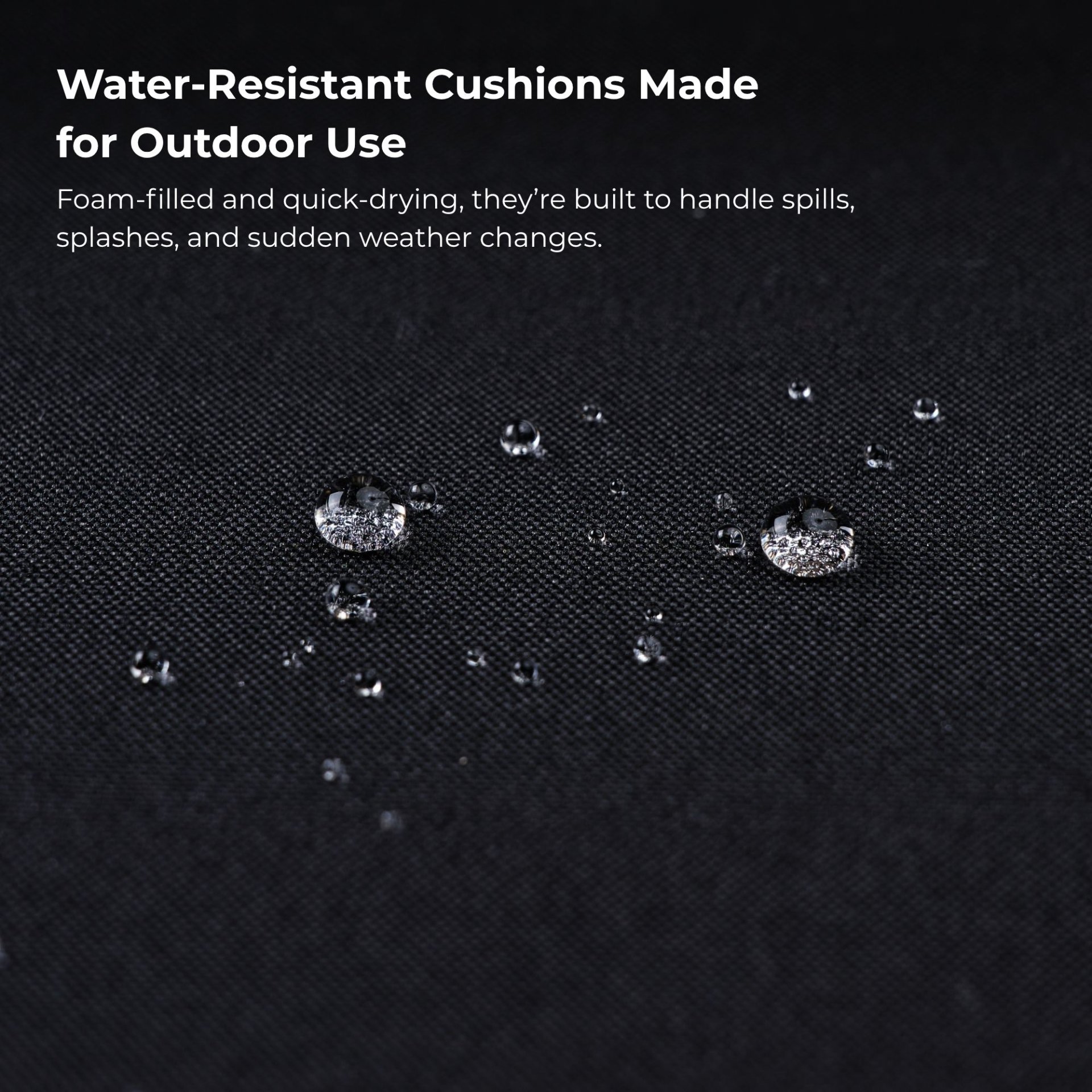 4 Piece Patio Furniture Set Outdoor Balcony Porch Garden Backyard Lawn Furniture Acacia Wood Table Top, Morden - Black And Light Brown - Image 5