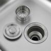 Outdoor Movable Kitchen Sink Patio Modular Kitchen Sink Station With Cabinet For Garden, Patio, Backyard - Matte Black - Image 23