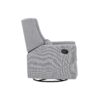 Pronto - Swivel Glider Recliner With Pillow - Rich Gray - Image 4