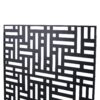 Outdoor / Indoor Privacy Screen Metal Privacy Screen, Freestanding Decorative Privacy Screen For Deck Balcony - Black - Image 8