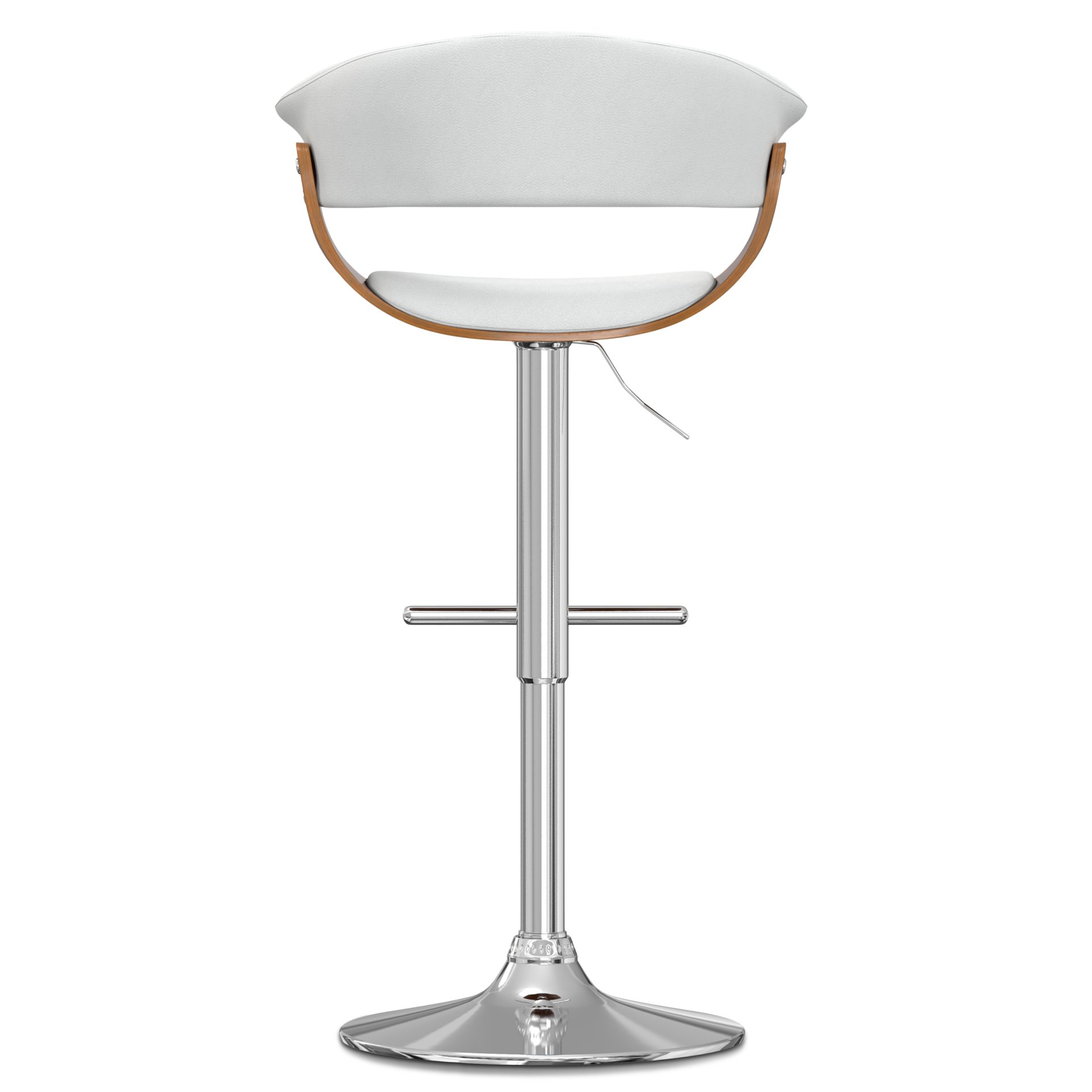 Sheldon - Adjustable Swivel Bar Stool - White - Image 5