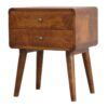 Curved Nightstand - Chestnut - Image 3