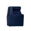 Modern Chenille 2 Seater Sofa With Hidden Storage And Cylindrical Support - Blue - Image 10