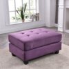 Vibrant Contemporary Ottoman - Purple - Image 5