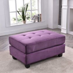 Vibrant Contemporary Ottoman - Purple