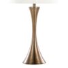 Lenuxe - Contemporary Table Lamp (Set of 2) - Matte Golden Bronze / Off White - Image 5