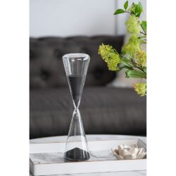 Triangular Shape Hourglass, 90 Minutes, Sand - Black