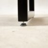 Square Extendable Dining Table With Metal Leg, Modern, Space Saving Kitchen Table For Living Room - Black - Image 4