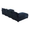 Modern U-Shaped Sectional Sofa With Waist Pillows, 6 Seat Upholstered Symmetrical Sofa Furniture, Sleeper Sofa Couch With Chaise Lounge - Blue - Image 4