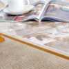 Coffee Table With A Natural And Smooth Marble Pattern On The Surface - Gold - Image 12