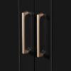 Bathroom Cabinet With 3 Drawers, Adjustable Shelf, Panels, Steel Handles, Soft Close Doors - Black - Image 16