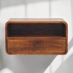 Avora - Wall Mounted Nightstand - Brown