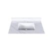 Bianco Carrara Venato 37" Marble Vanity Top With Pre Drilled Faucet Hole And Undermount Sink - White - Image 5