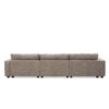 Oversized Sectional L Shaped Cloud Couch With USB Charging Port Cup Holder Deep And Wide Seat Sofa With Chaise Comfy - Khaki - Image 7