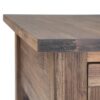 Monroe - Narrow Side Table - Rustic Natural Aged Brown - Image 5