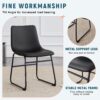 (Set of 4) Classic Chairs, A Stylish Seat Suitable For Modern Minimalist And Industrial Style Environments - Black - Image 10
