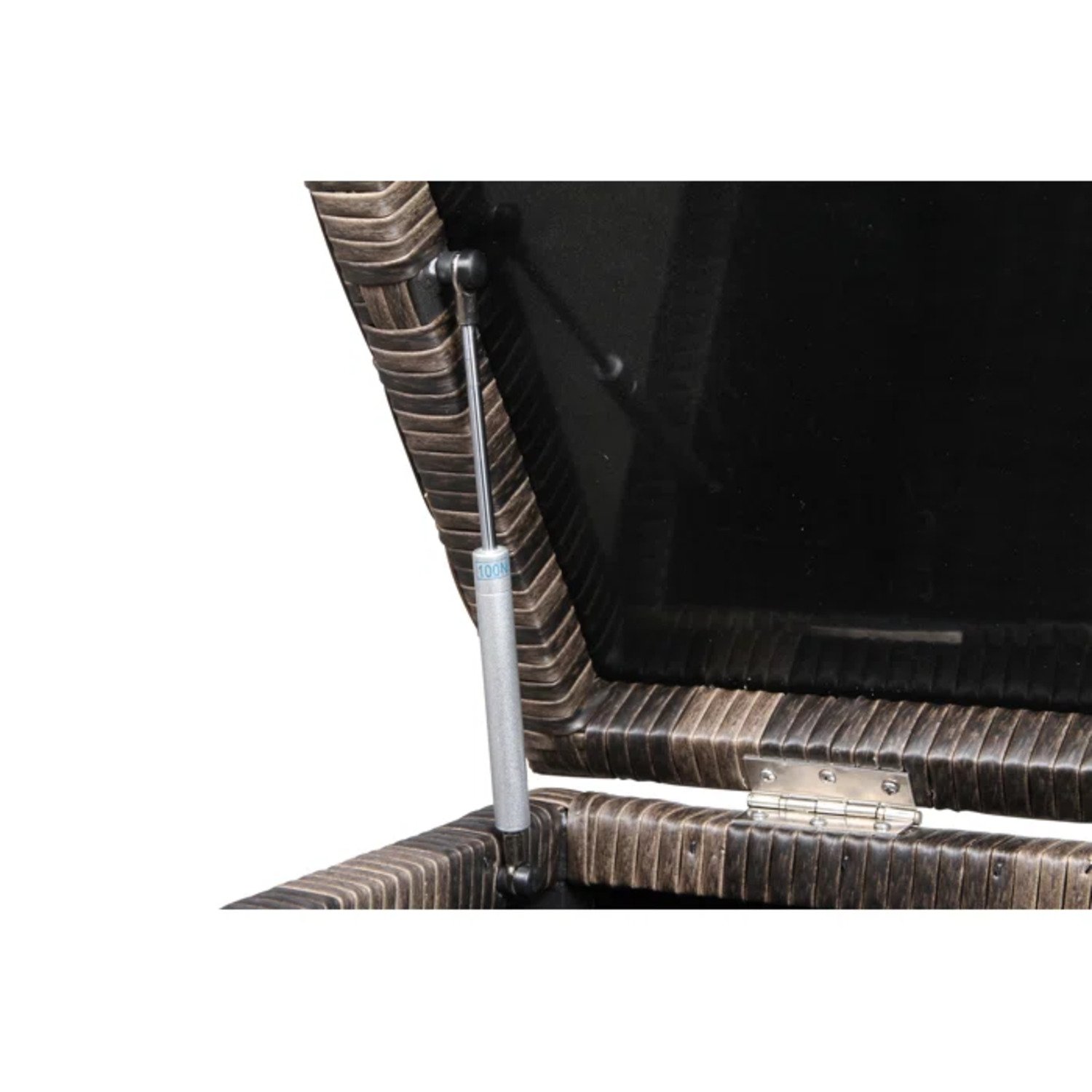 All Weather Rattan Sectional Sofa Set, 8 Pieces With Cushions - Espresso - Image 10