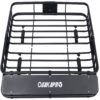 Rooftop Cargo Carrier Basket Motoring Roof Rack, Top Mount Roof Rack Steel - Black - Image 2