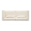 Modern Fabric Sofa With Plush Cushions, Sleek Arm Design, Solid Wood Frame - Beige - Image 8