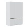6 Doors Wardrobe Storage For Bedroom - White - Image 3