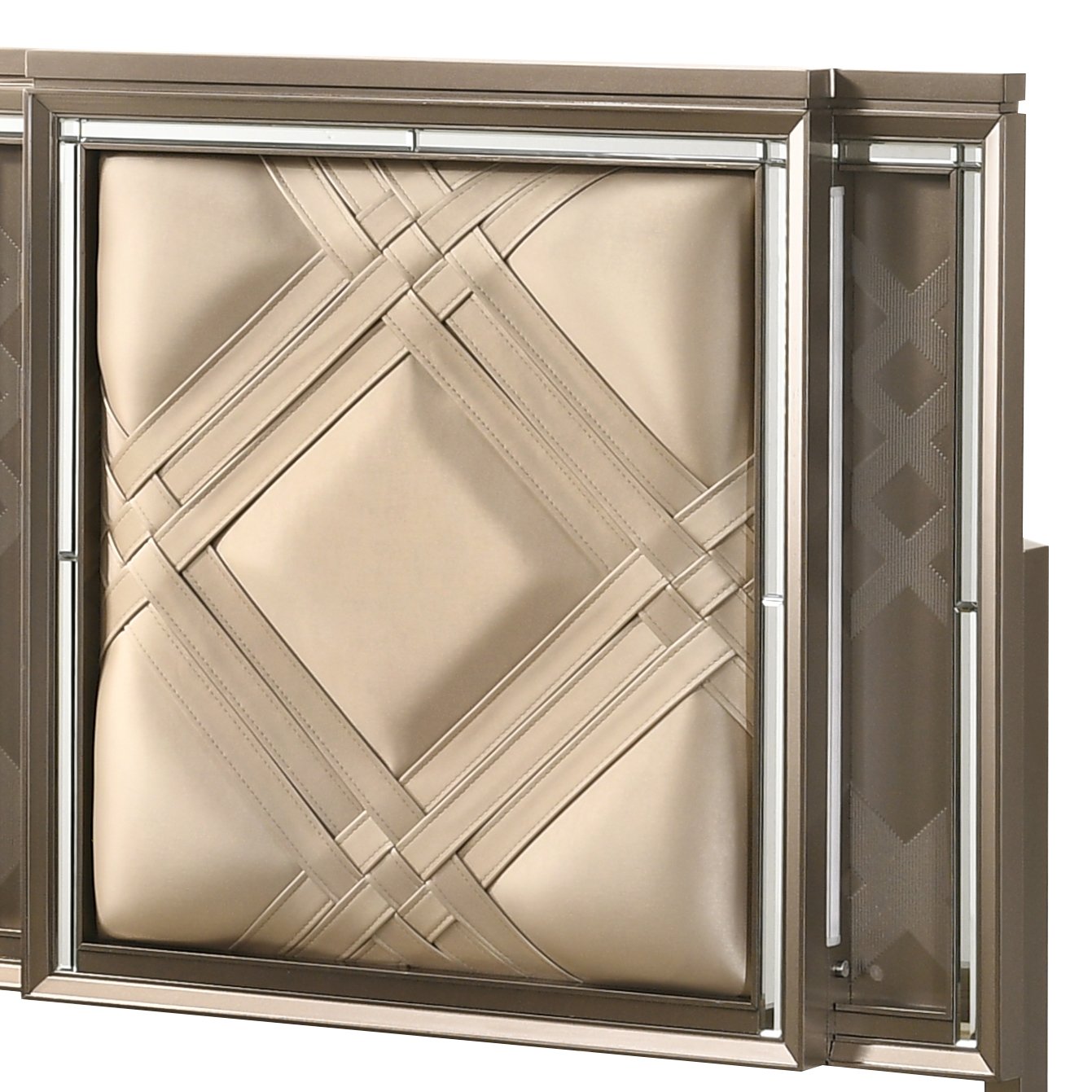 Skylar - Full Bed With LED & Storage - Dark Champagne - Image 6